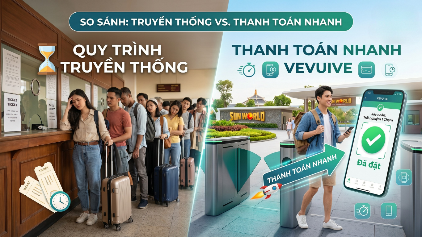 Cách thanh toán nhanh khi đặt vé: Trải nghiệm du lịch